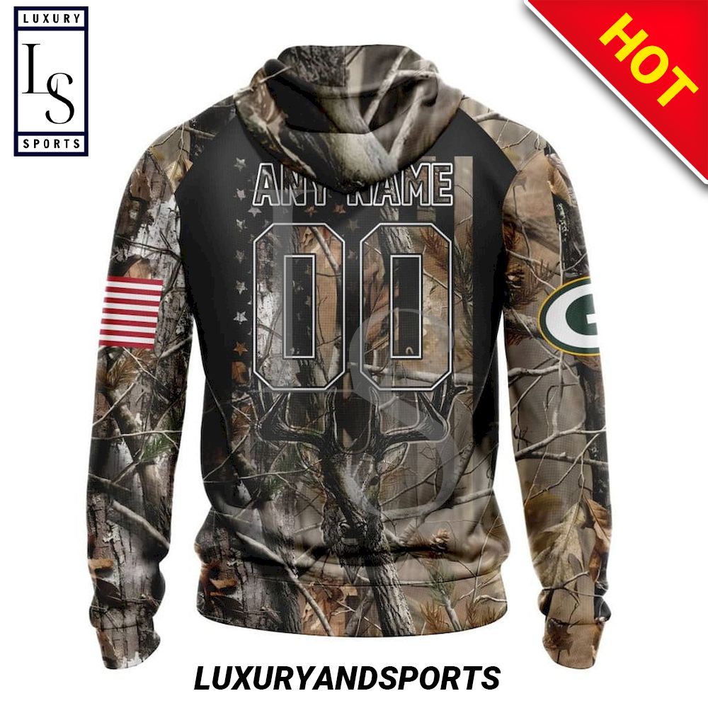 Green Bay Packers NFL Hunting Camo Hoodie 3D For Fans
