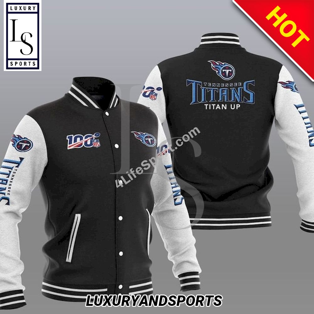 NFL Tennessee Titans th Anniversary Season Baseball Jacket