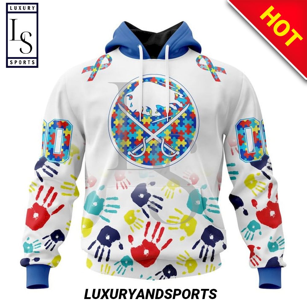 NHL Buffalo Sabres Special Autism Awareness Hoodie D