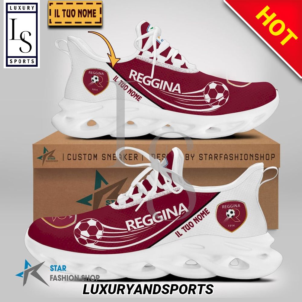 Reggina Calcio Serie B Custom Name Max Soul Shoes