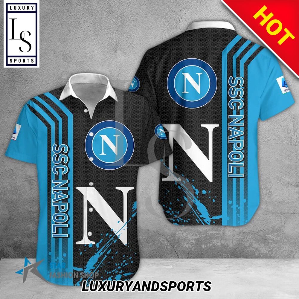 SSC Napoli Seria A Hawaiian Shirt