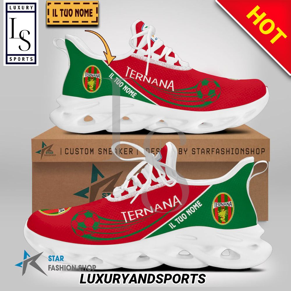 Ternana Calcio Serie B Custom Name Max Soul Shoes