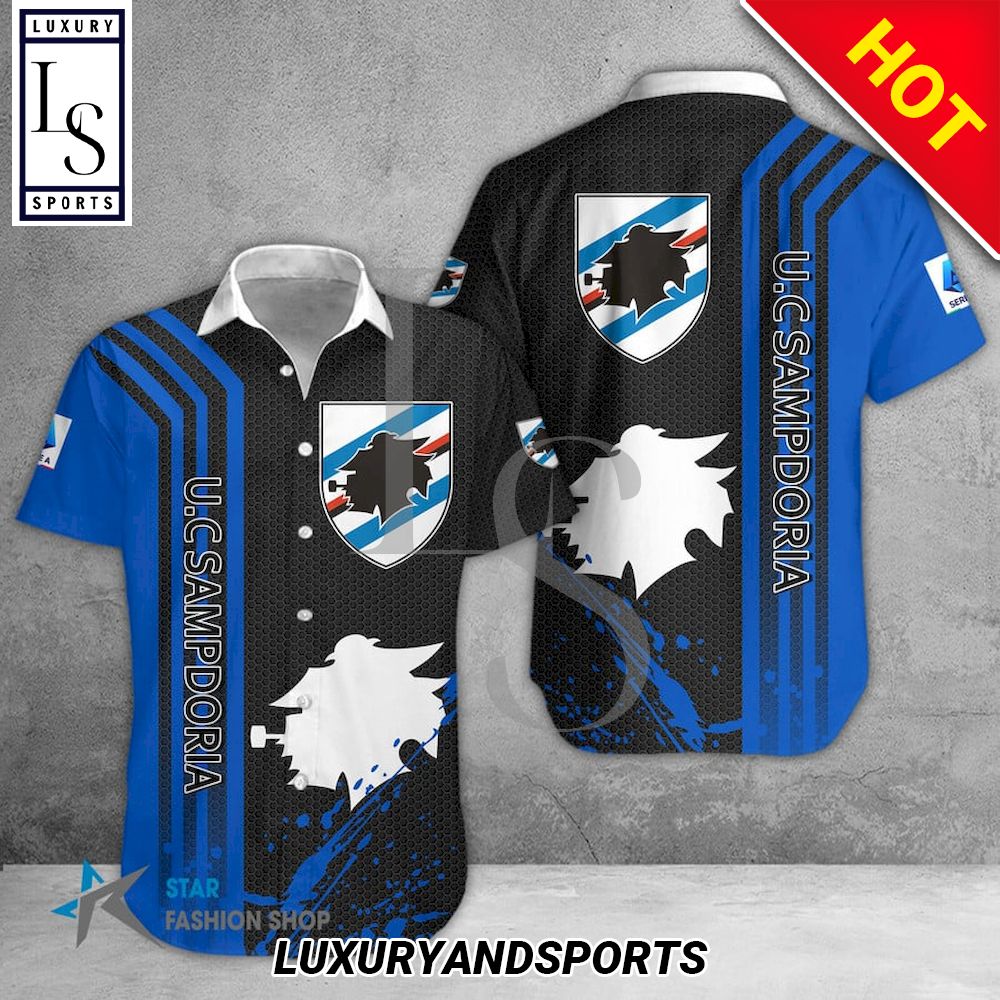 UC Sampdoria Seria A Hawaiian Shirt
