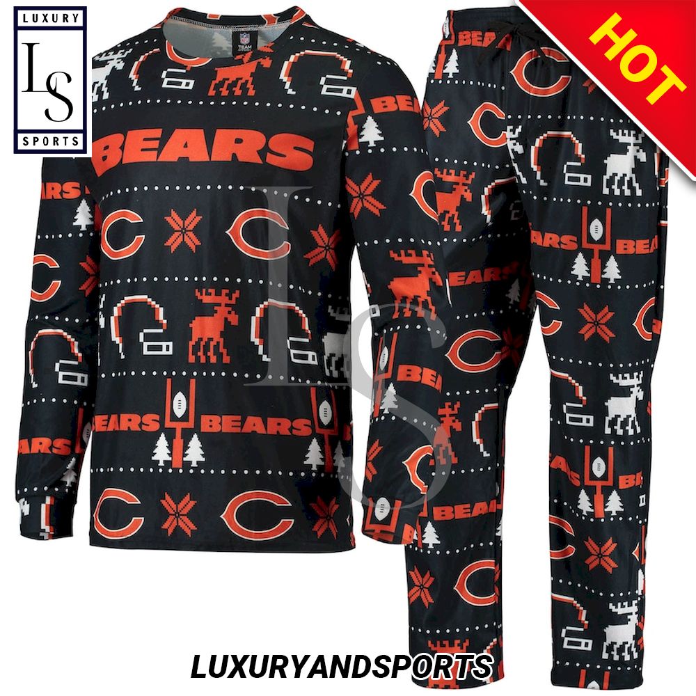 Chicago Bears Icon Ugly Pajama Set