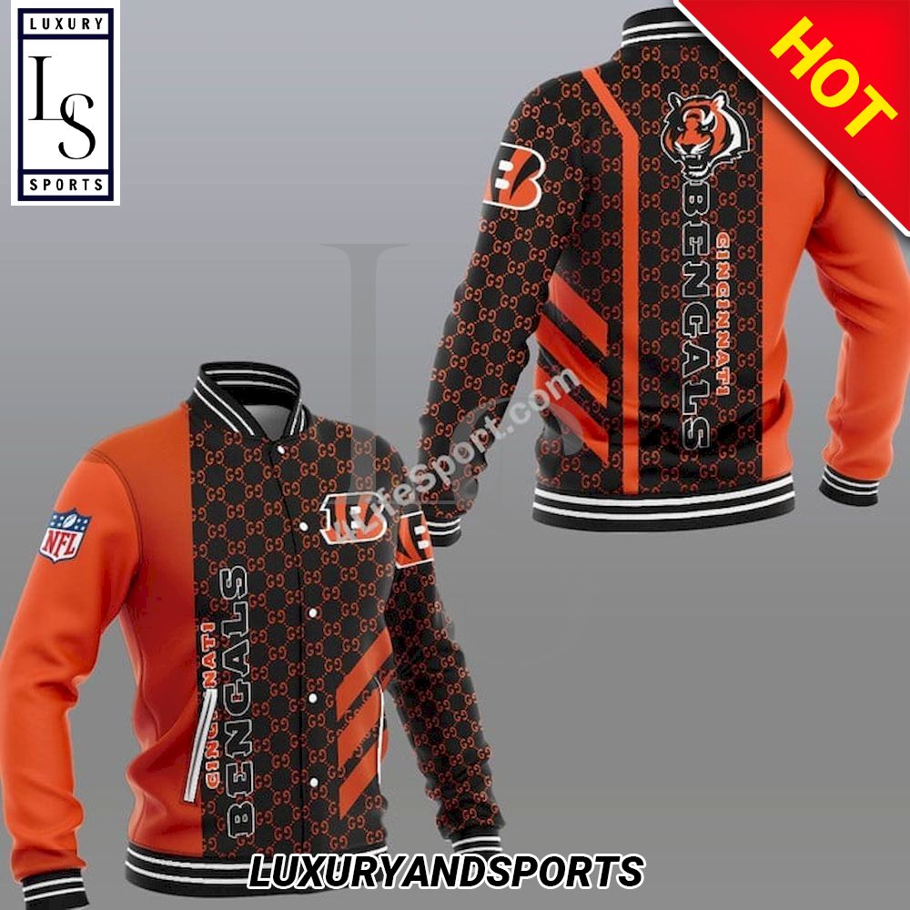 SALE] Cincinnati Bengals Gucci Luxury NFL Varsity - Luxury & Sports Store