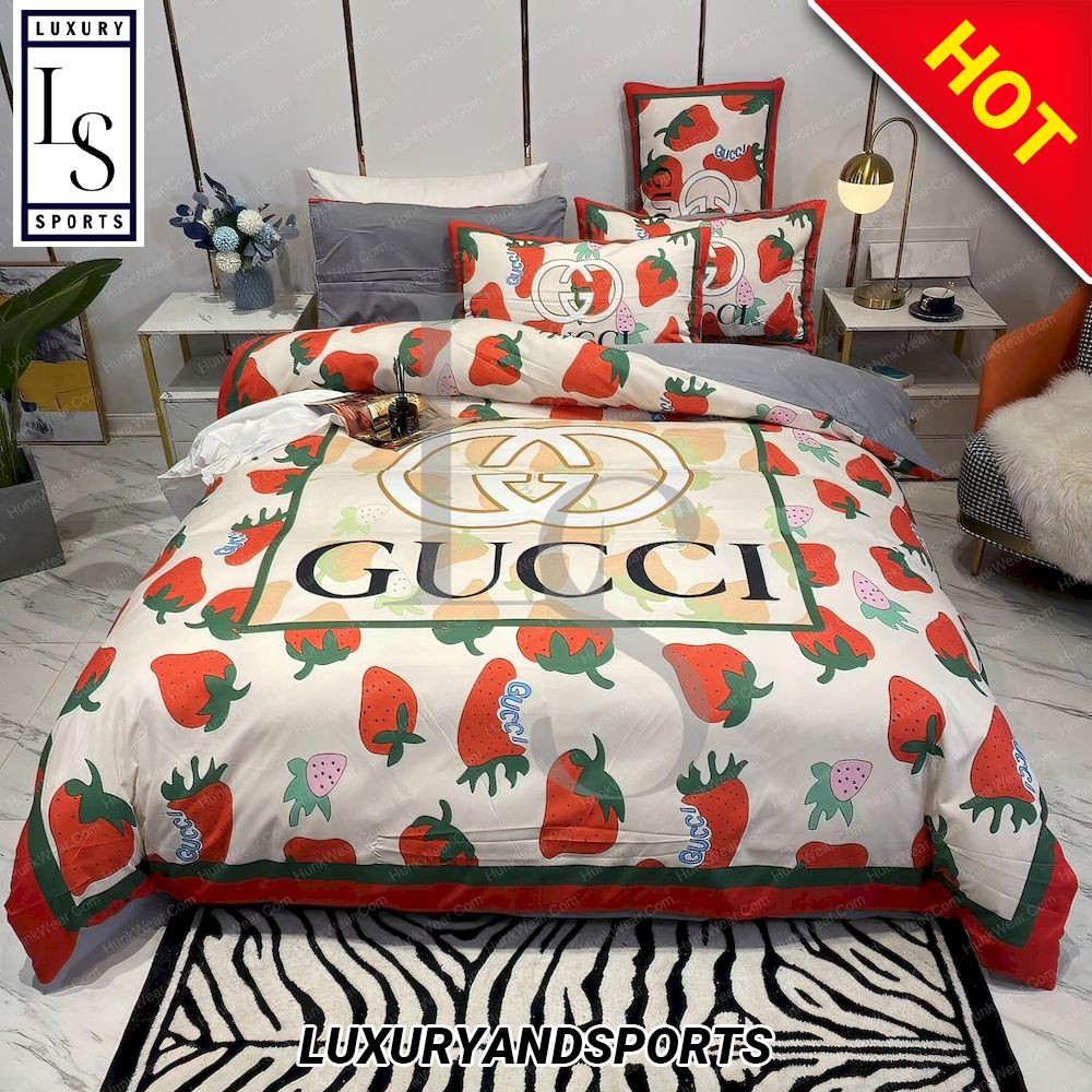SALE] Gucci Strawberrys Bedroom Set - Luxury & Sports Store