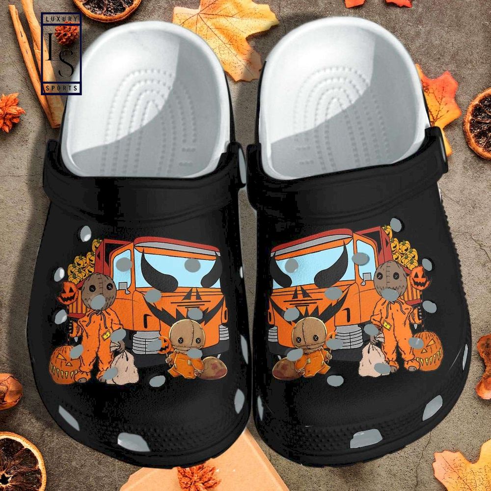 Halloween Pumpkin Truck Crocs Crocband Clogs Shoes