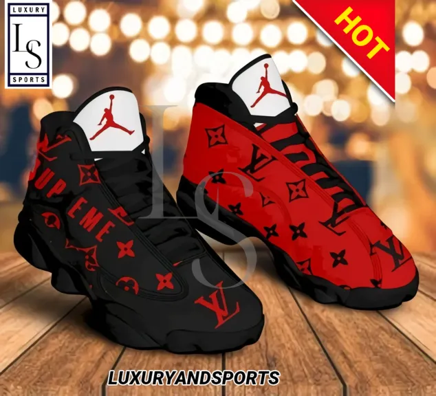 SALE] Louis Vuitton Supreme Air Jordan 13 Sneakers - Luxury