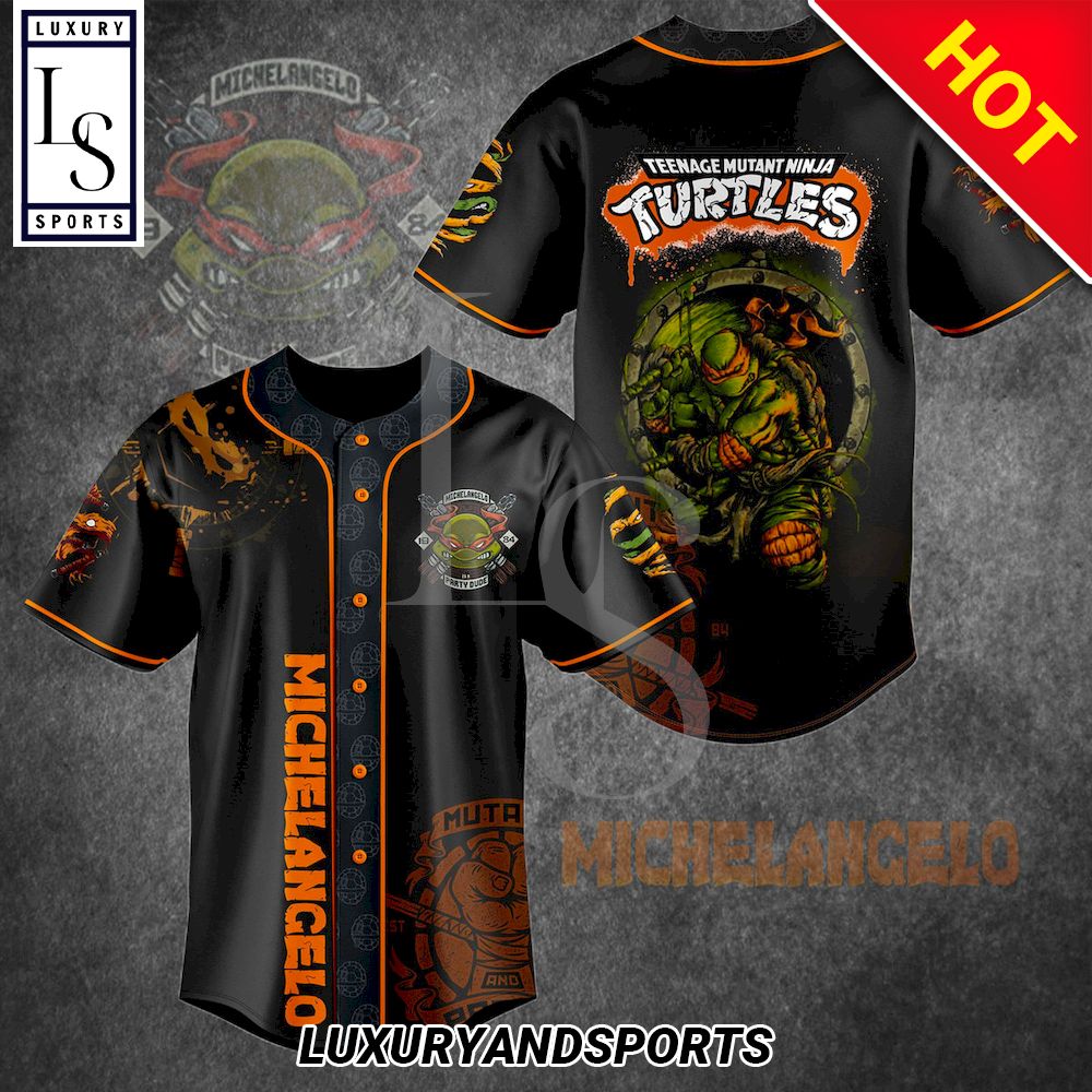Michelangelo Teenage Mutant Ninja Turtles Baseball Jersey