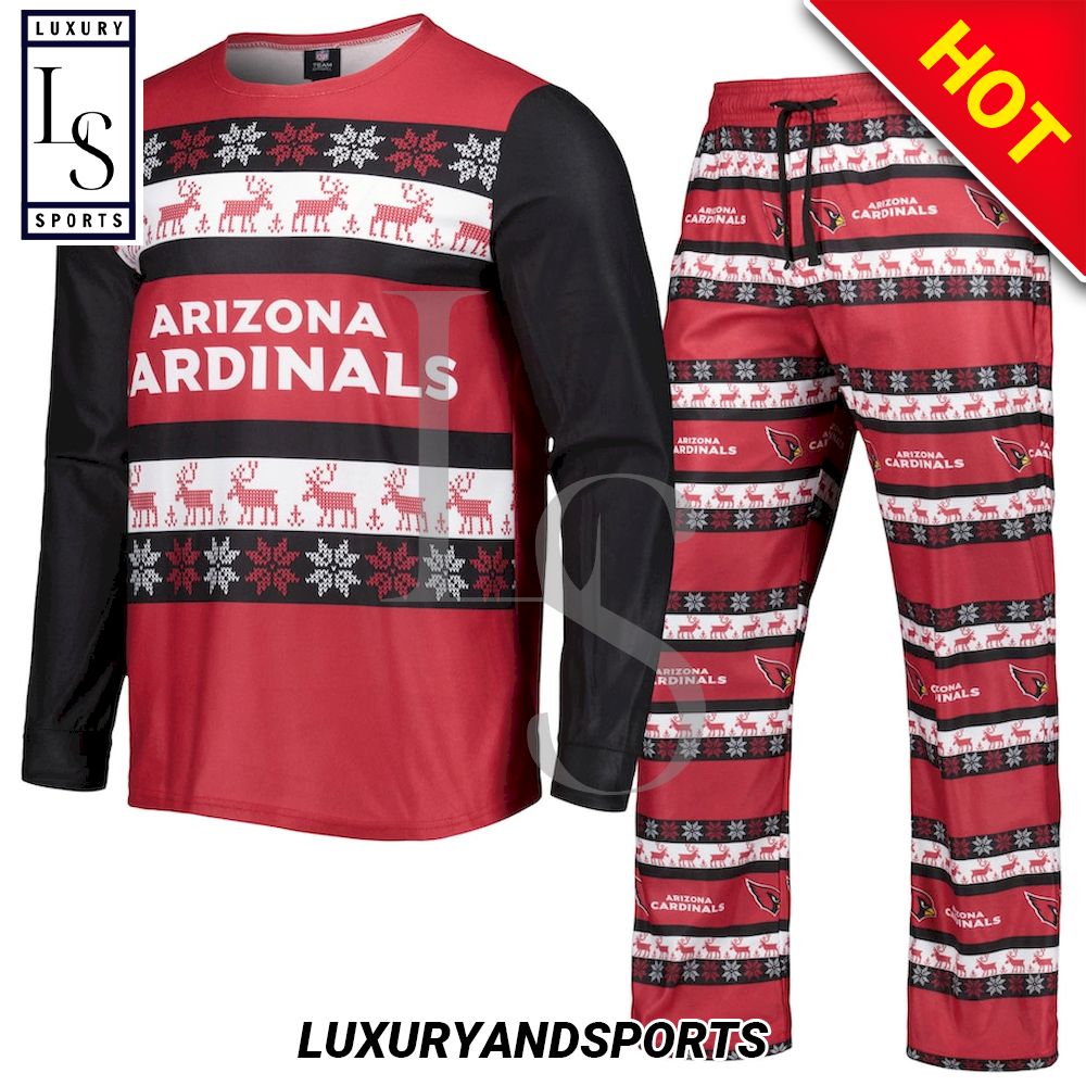 NFL Arizona Cardinals Ugly Christmas Pajama Set