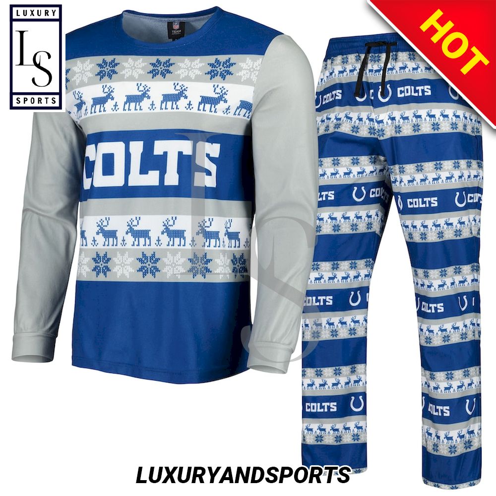 NFL Indianapolis Colts Ugly Christmas Pajama Set