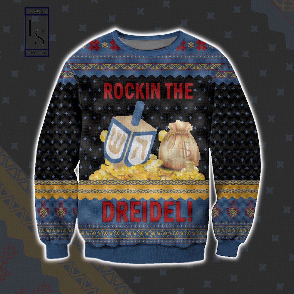 Rockin the Dreidel Ugly Christmas Sweater