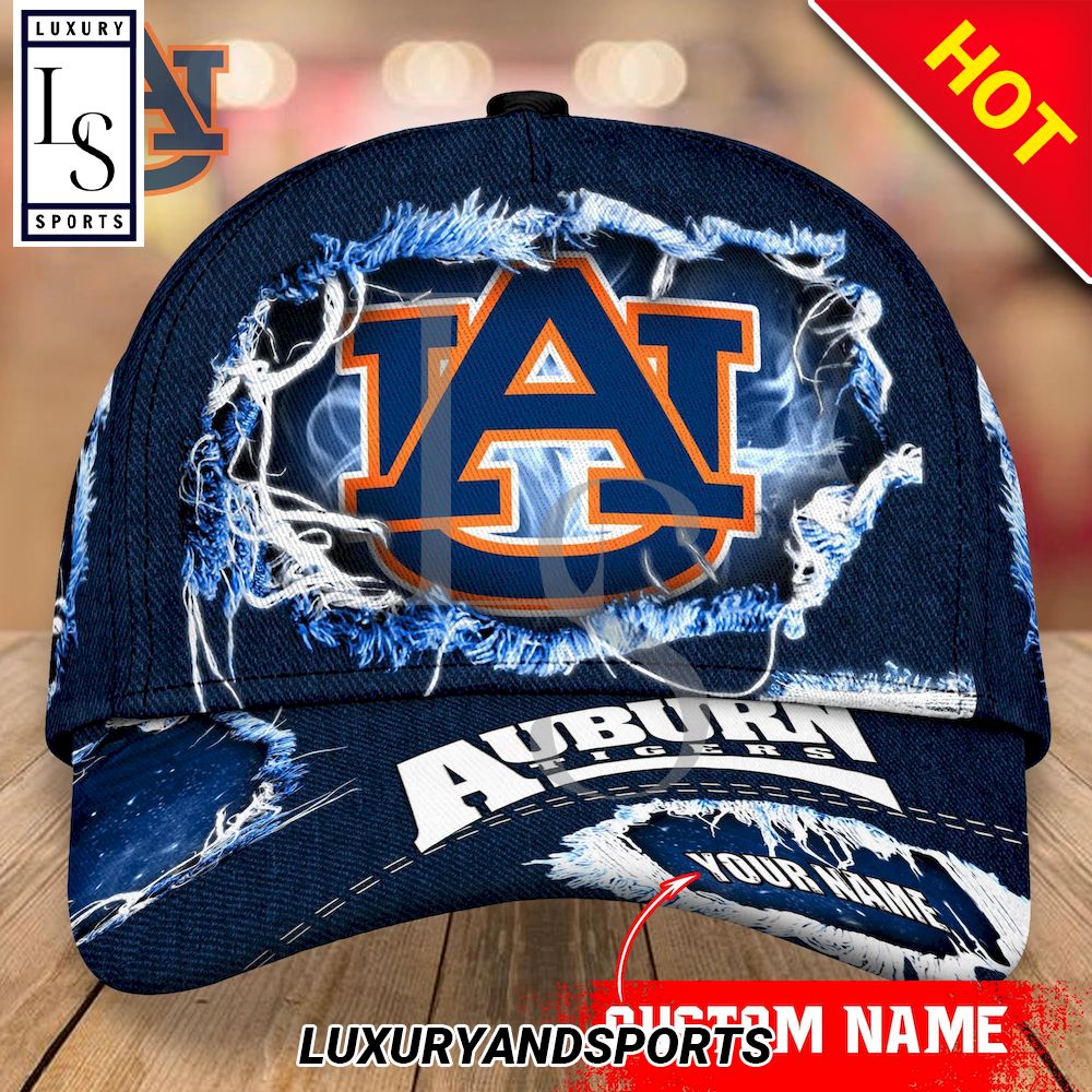 Auburn Tigers Custom Name Baseball Cap