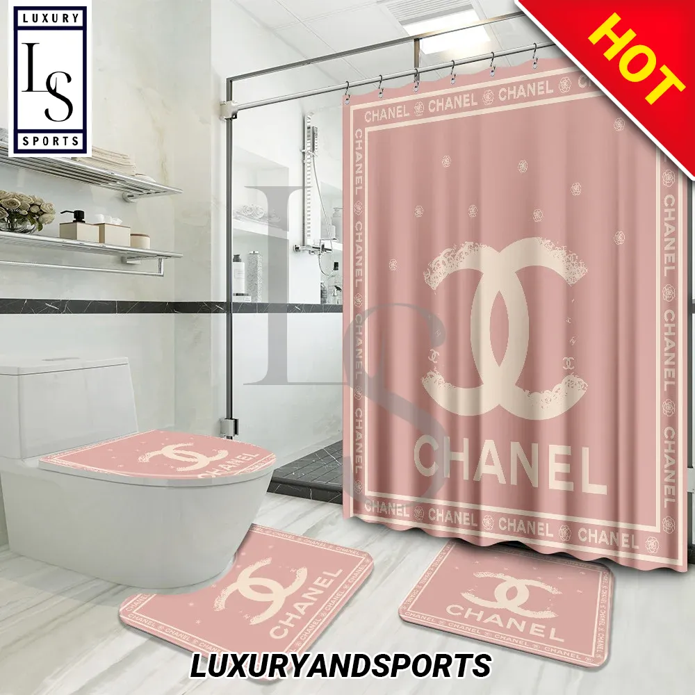 Chanel Pinky Premium Shower Curtain Set