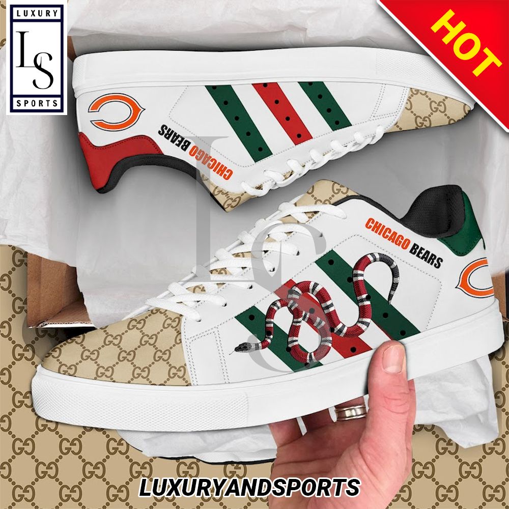 Chicago Bears Gucci Snake Stan Smith Shoes