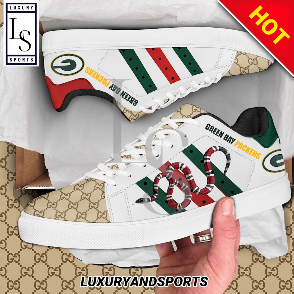 Green Bay Packers Gucci Snake Stan Smith Shoes
