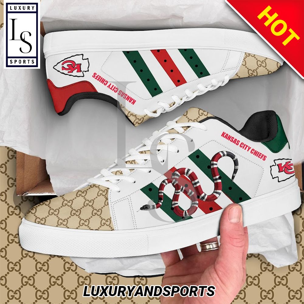 Kansas City Chiefs Gucci Snake Stan Smith Shoes