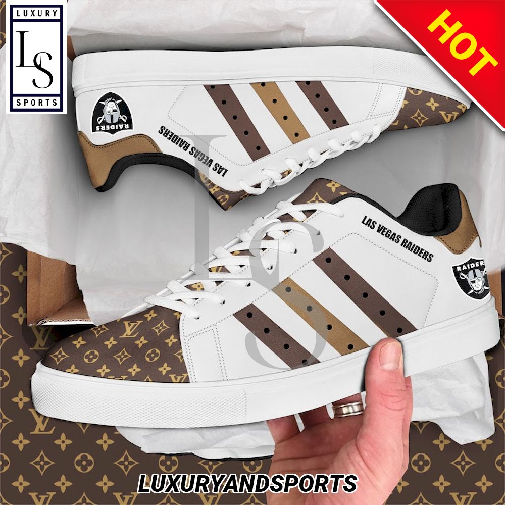 SALE] Las Vegas Raiders Louis Vuitton Stan Smith Shoes - Luxury