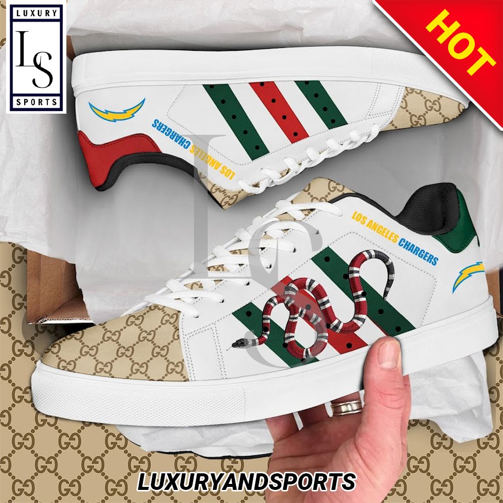 Los Angeles Chargers Gucci Snake Stan Smith Shoes