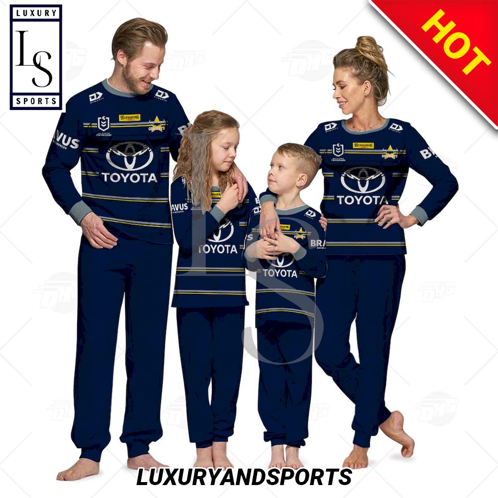 NRL North Queensland Cowboys Personalised Pajamas Set For Family