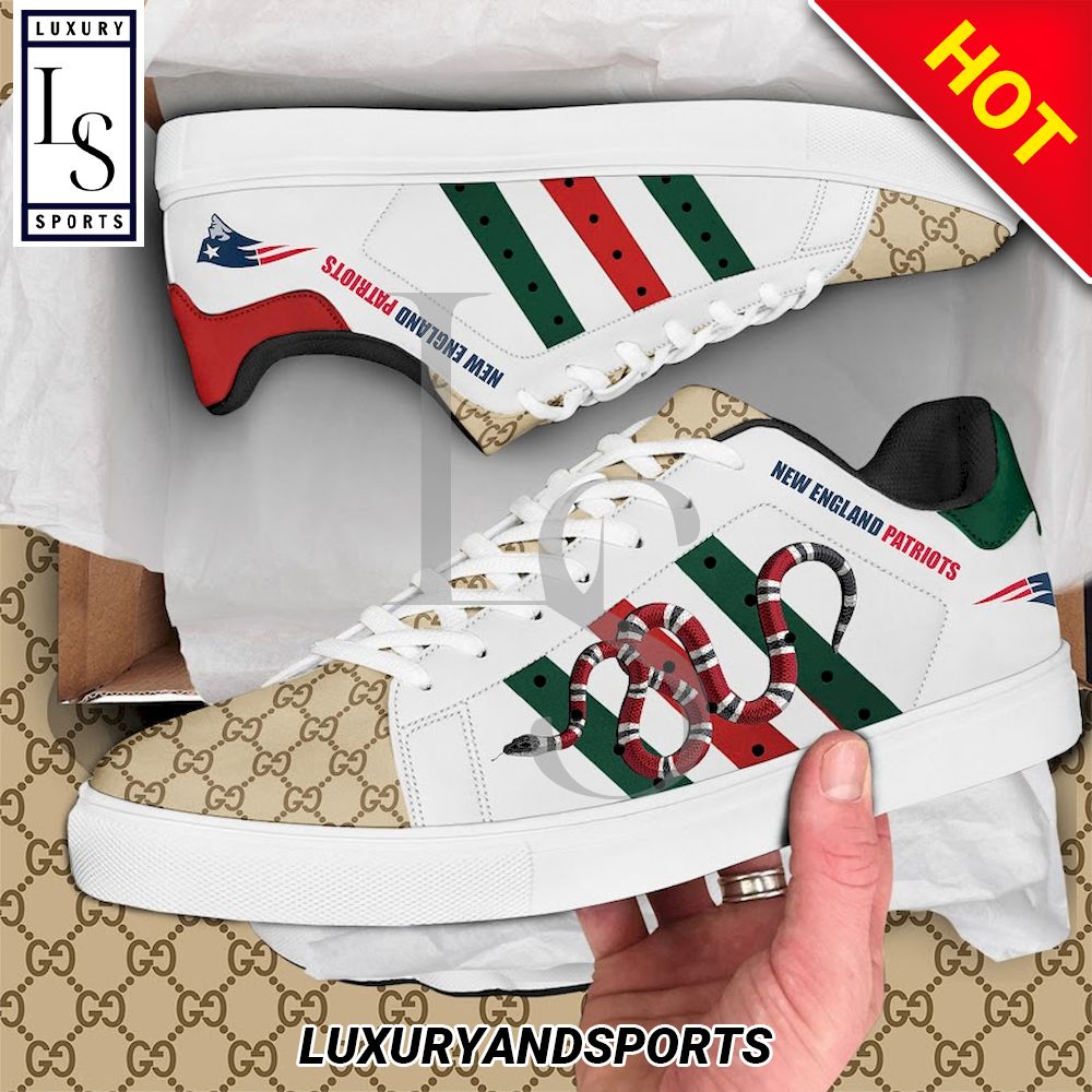 New England Patriots Gucci Snake Stan Smith Shoes