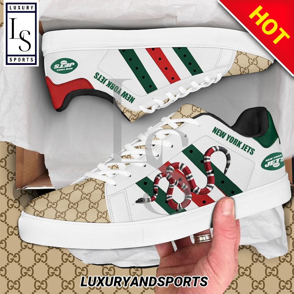 New York Jets Gucci Snake Stan Smith Shoes