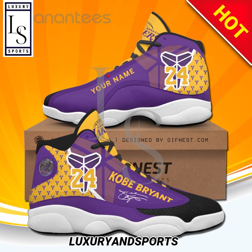 Personalized Kobe Bryant Lakers Symbol Air Jordan Shoes