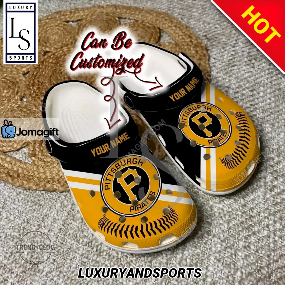 Pittsburgh Pirates Baseball Logo Team Crocs Clog Shoes
