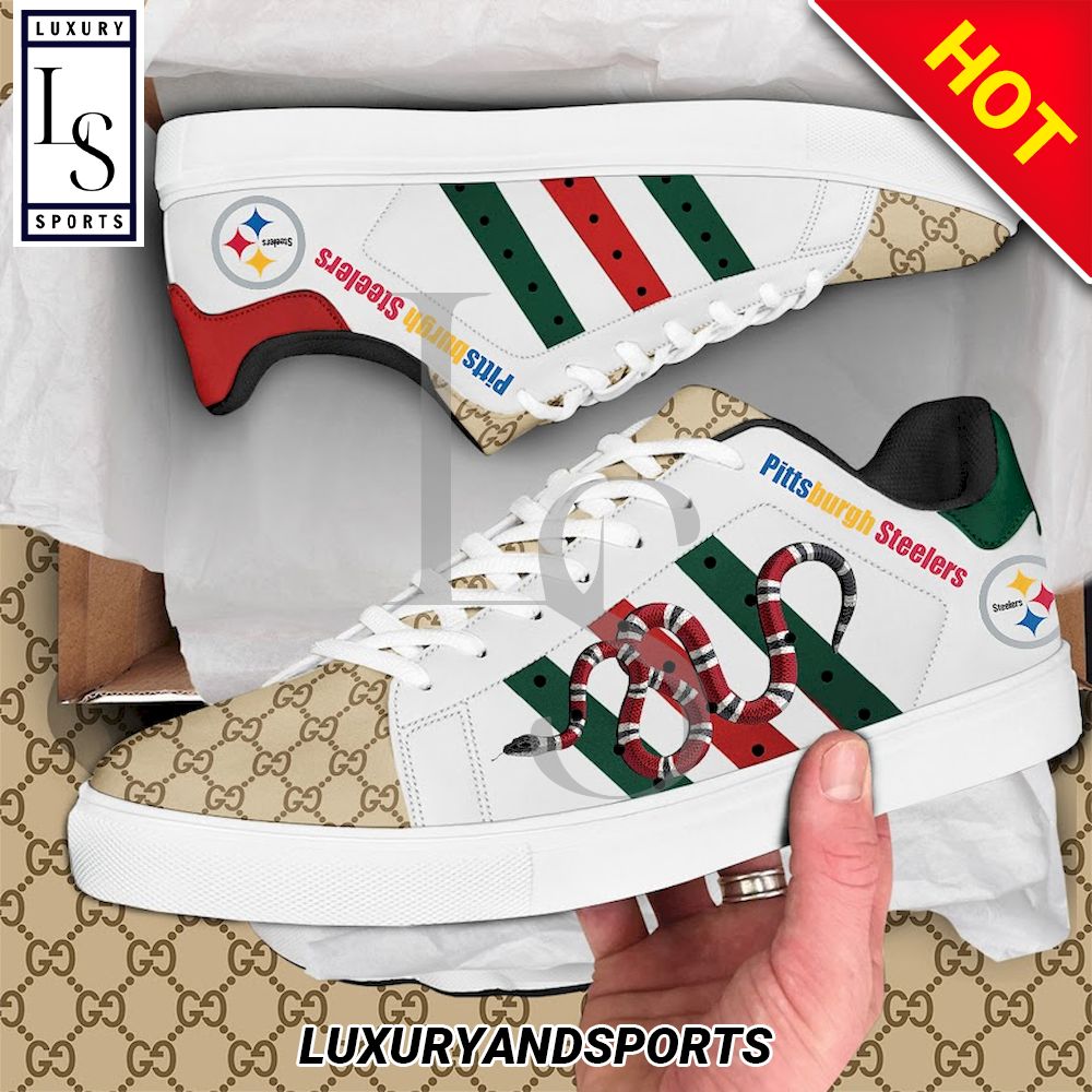 Pittsburgh Steelers Gucci Snake Stan Smith Shoes