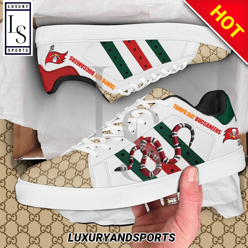 Tampa Bay Buccaneers Gucci Snake Stan Smith Shoes