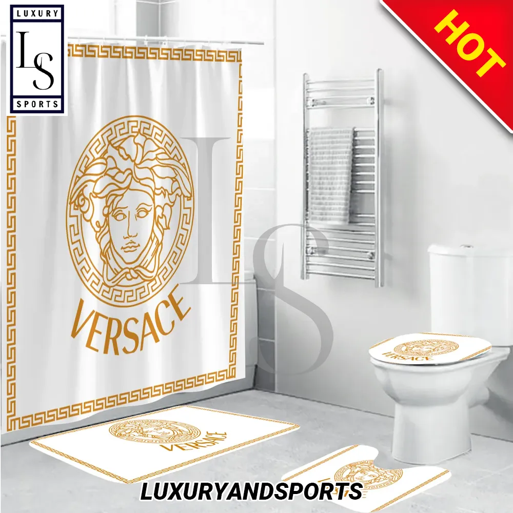 SALE] Louis Vuitton Premium Shower Curtain Set - Luxury & Sports Store