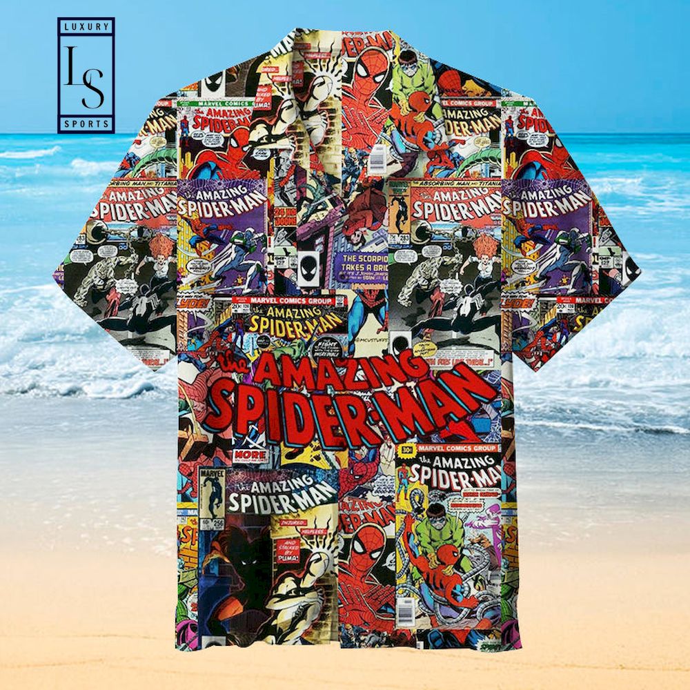 Amazing Spiderman Comics Hawaiian Shirt