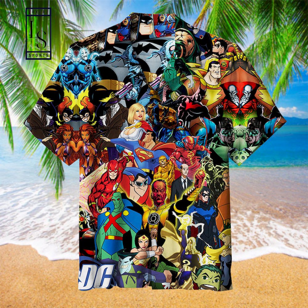 DC Comics Character Art Hawaiian Shirt
