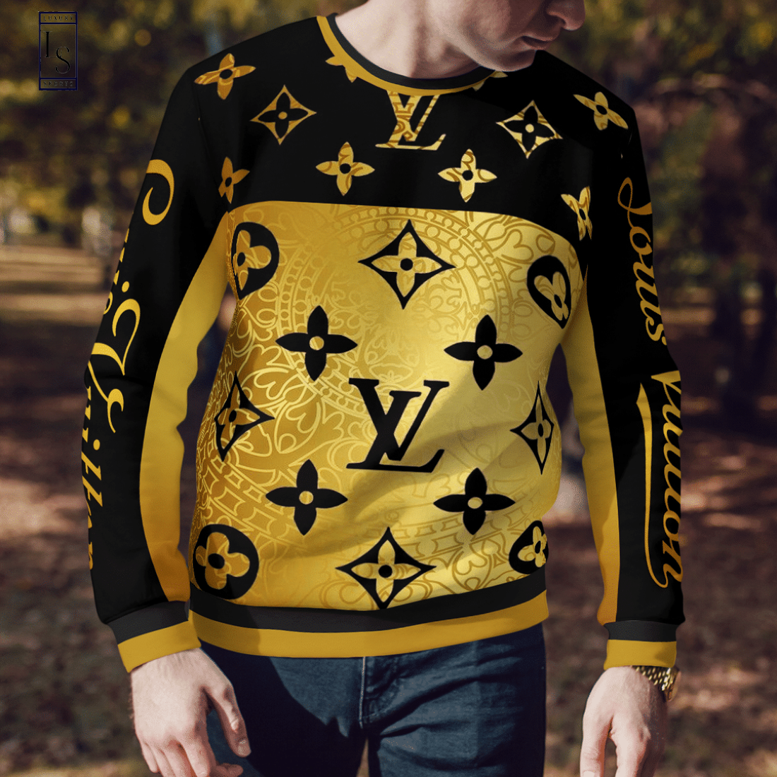 Goldden Louis Vuitton Ugly Sweater