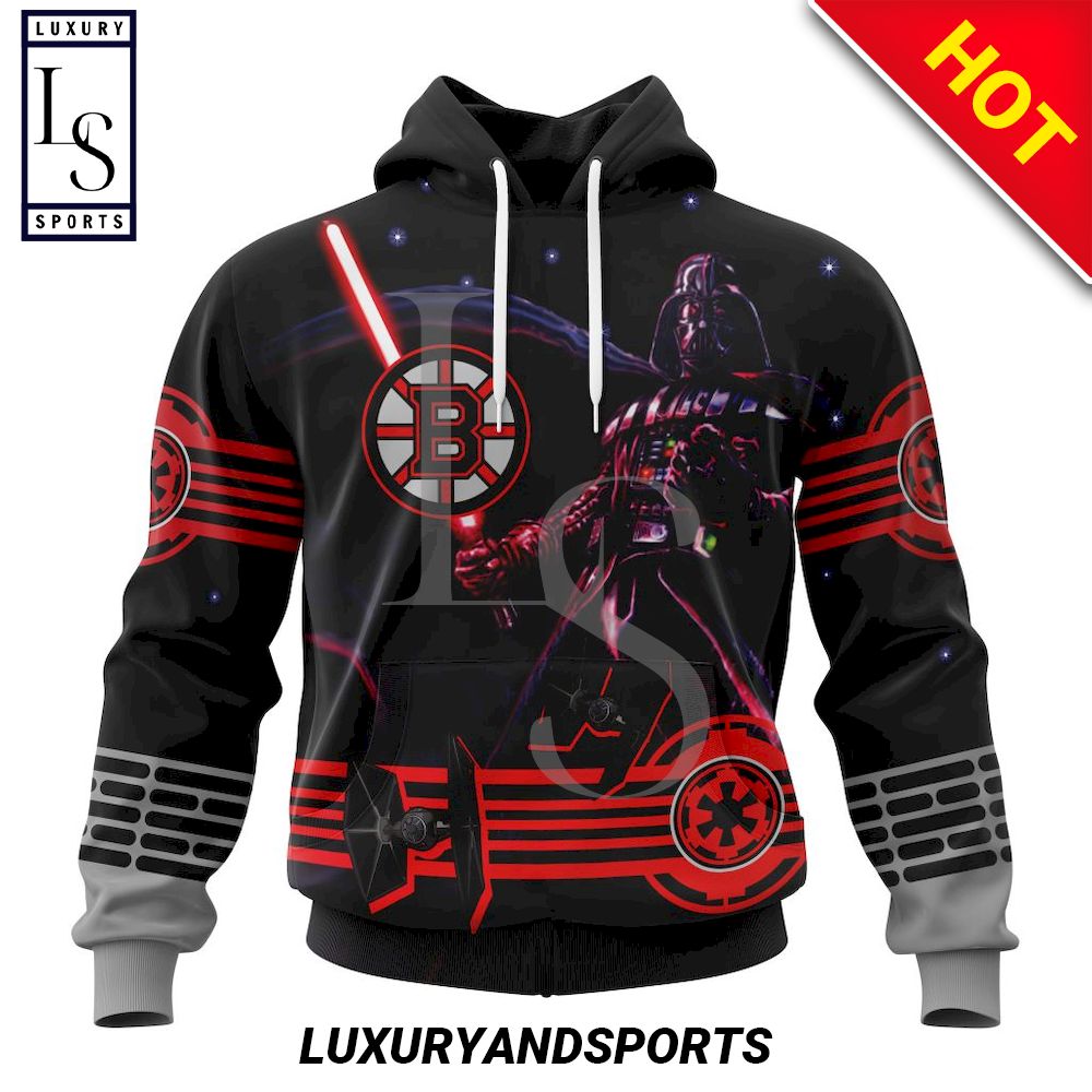 NHL Boston Bruins Specialized Darth Vader Personalized Hoodie