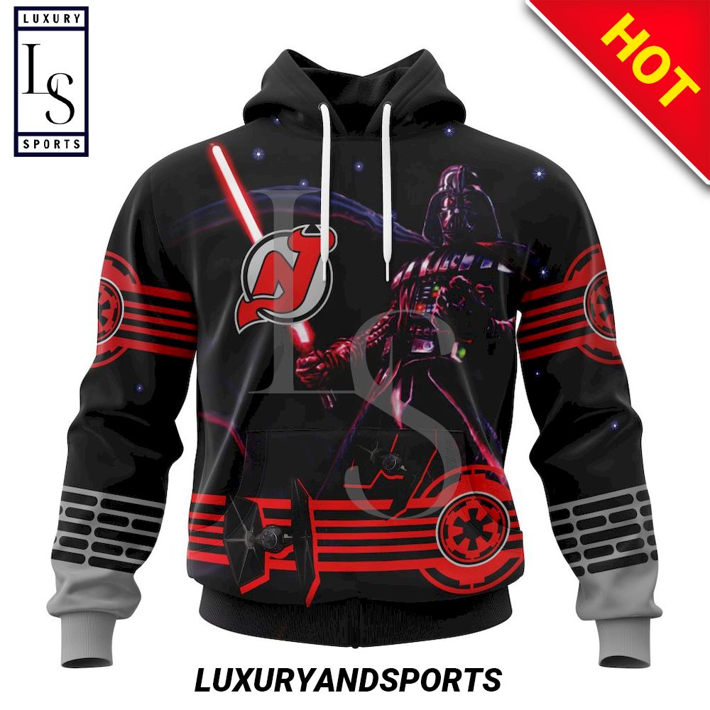 NHL New Jersey Devils Specialized Darth Vader Personalized Hoodie