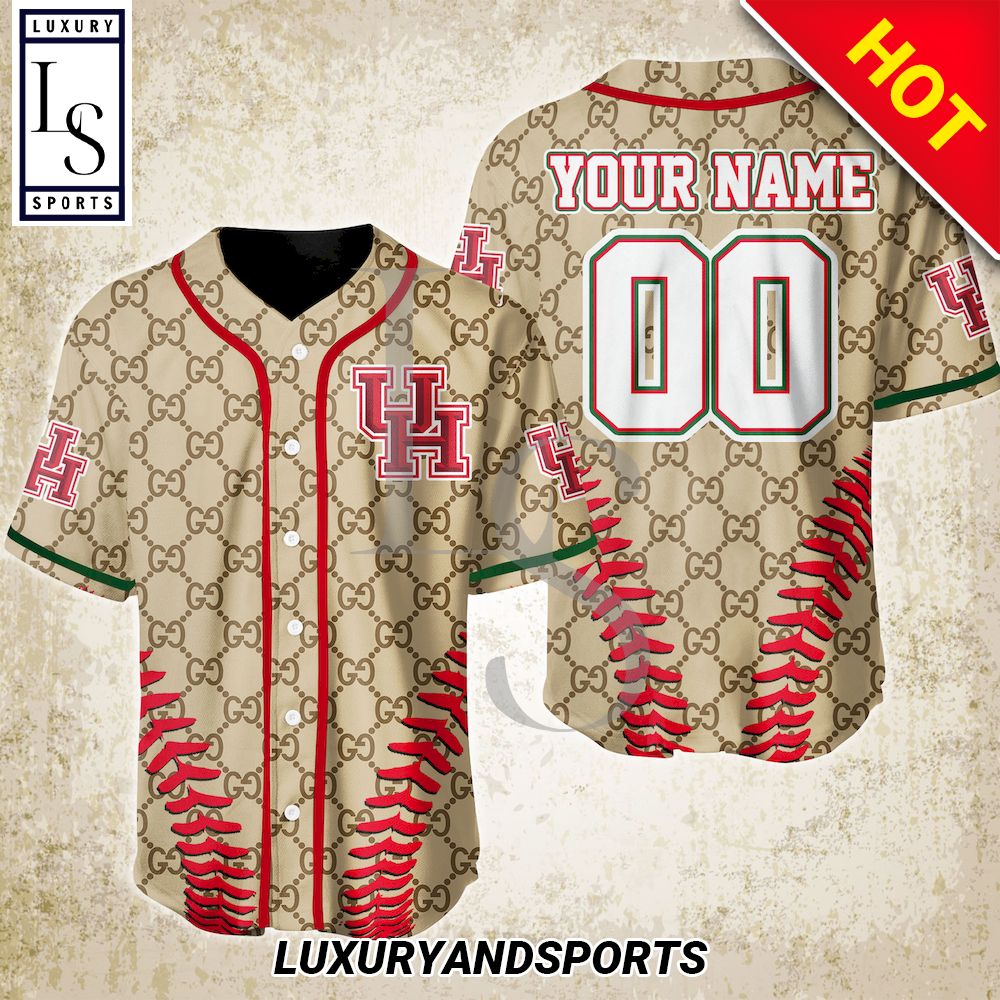 SALE] Personalized Houston Cougars Gucci Baseball Jersey - Luxury