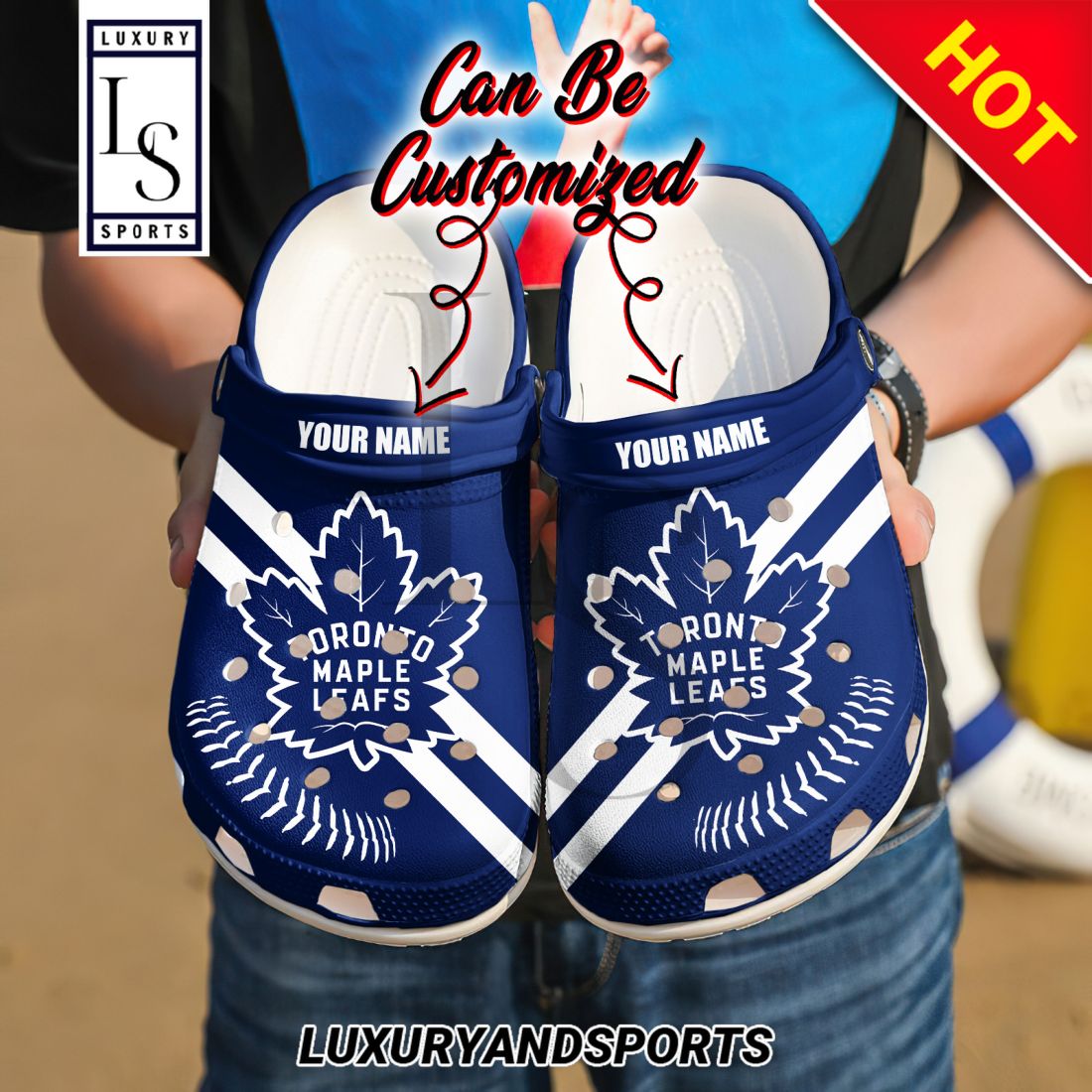 SALE] Personalized Toronto Maple Leafs Crocs Clogs shoes - Luxury & Sports  Store