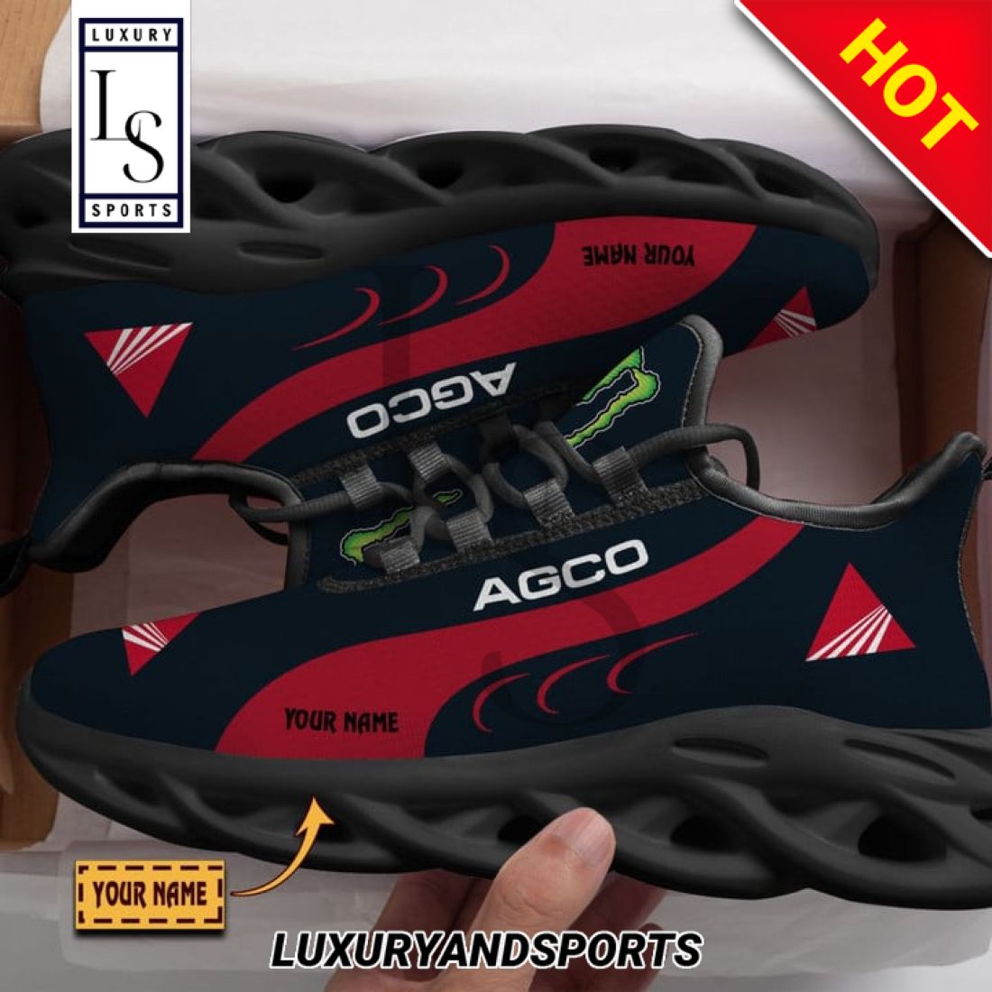 AGCO Allis Monster Personalized Max Soul Sneakers