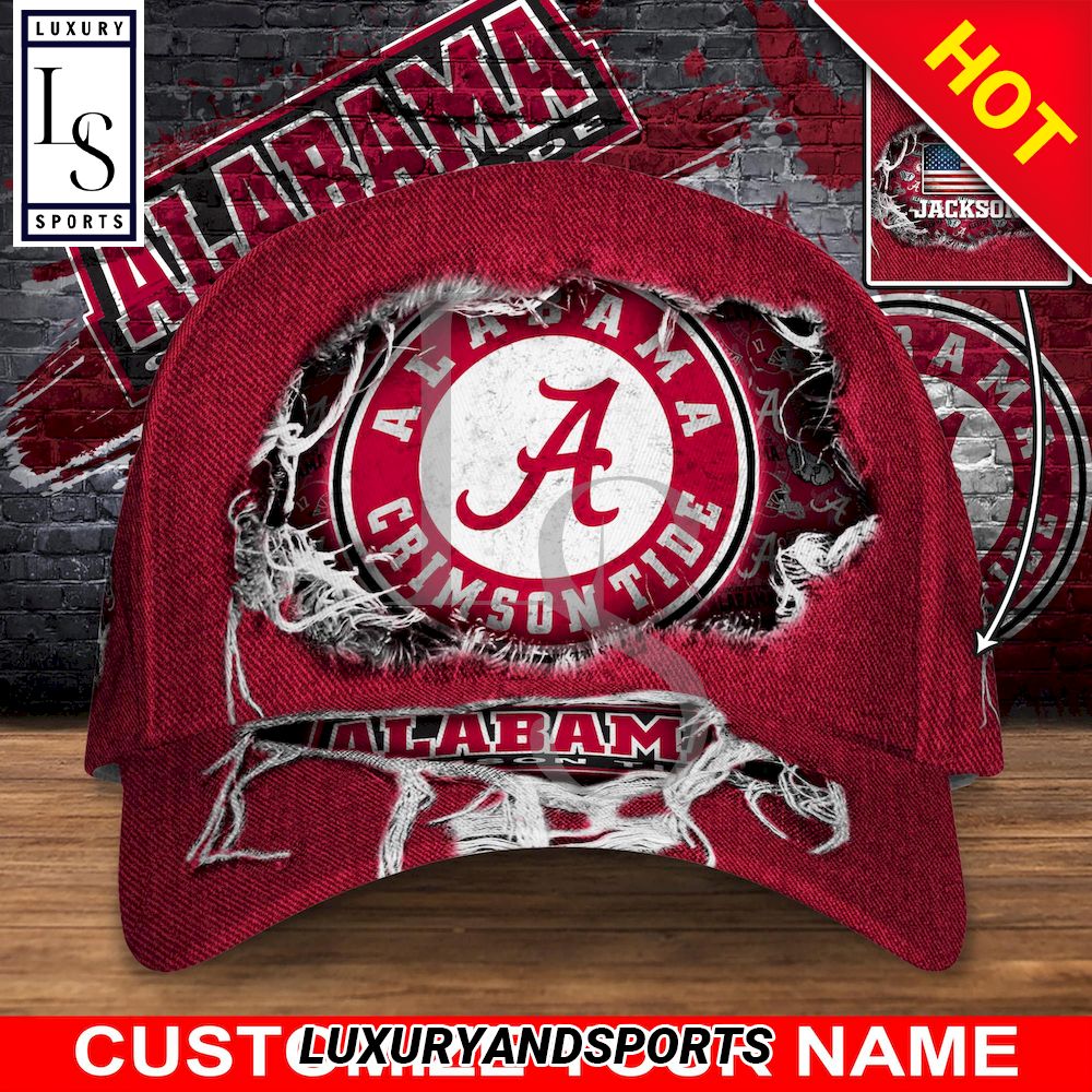 Alabama Crimson Tide New Trending Custom Name Cap