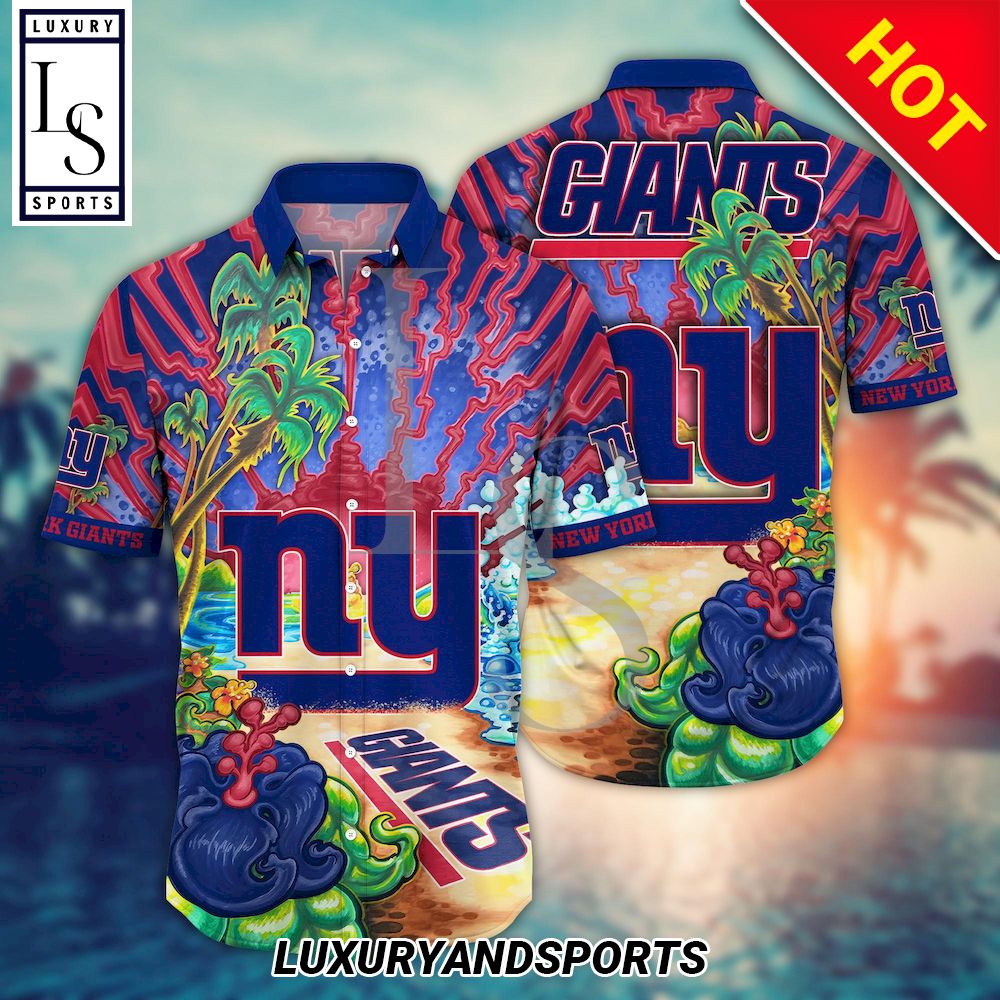 New York Giants Aloha Island Hawaii Shirt