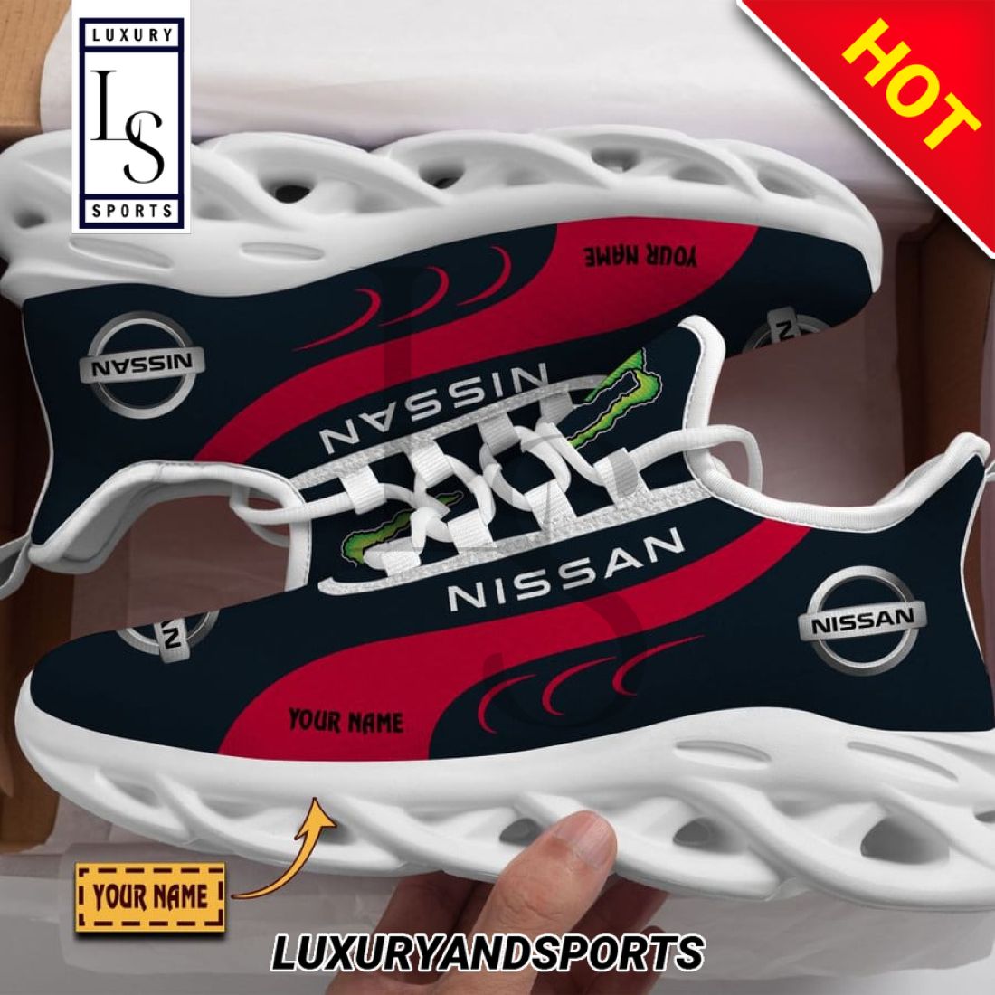 Nissan Monster Personalized Max Soul Sneakers