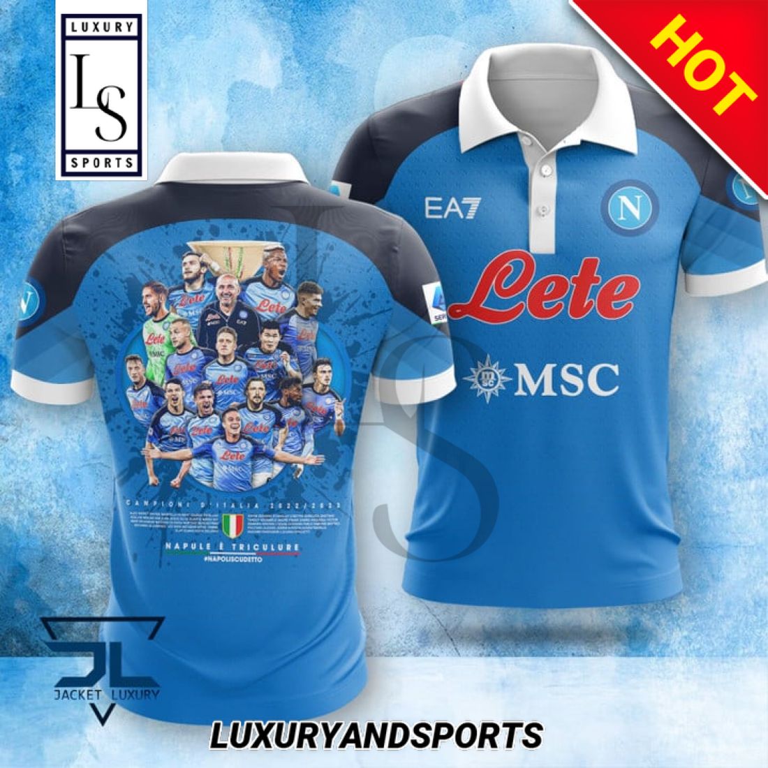 SSC Napoli Scudetto Polo Shirt