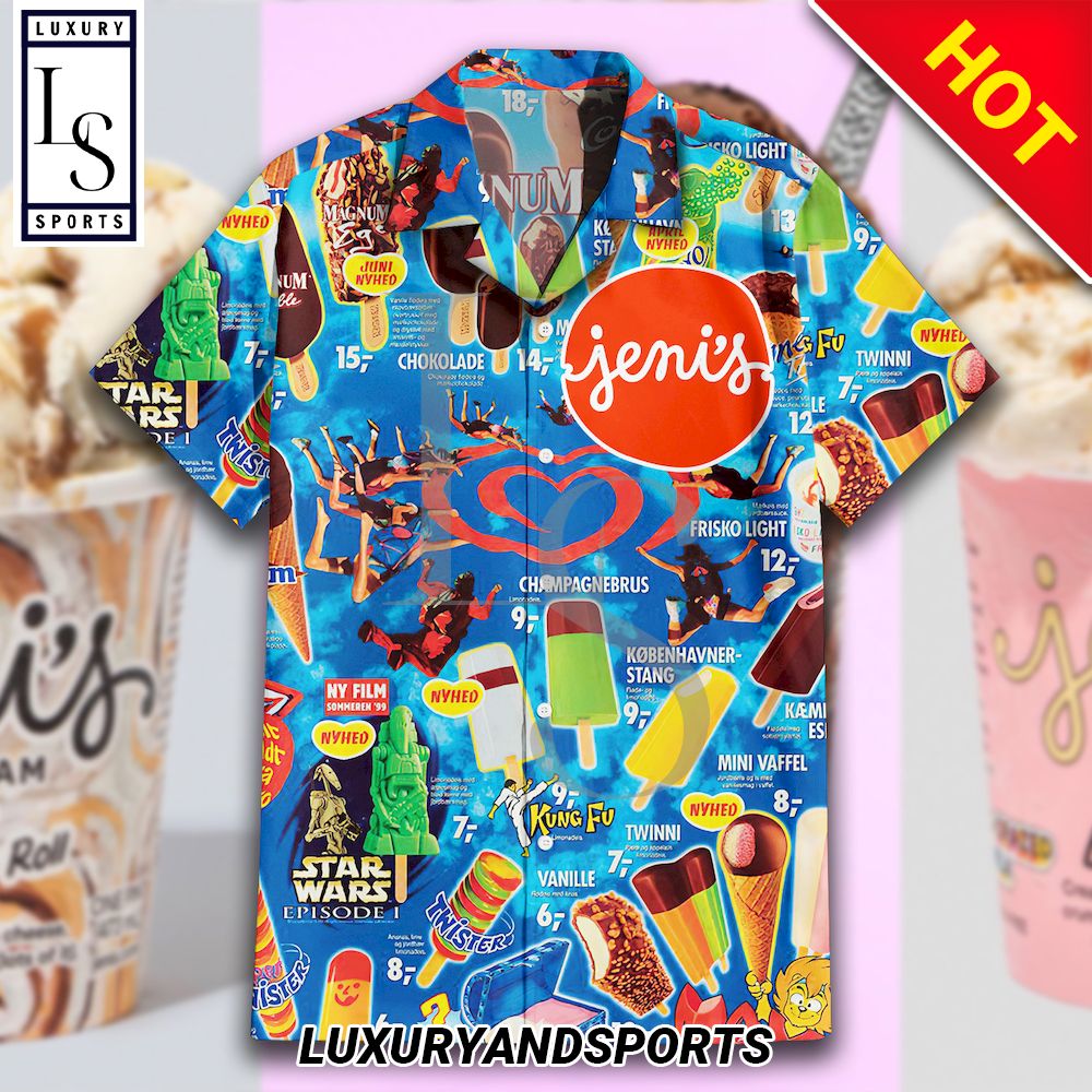 Jeni's Splendid Ice Cream Hawaiian Shirt ()
