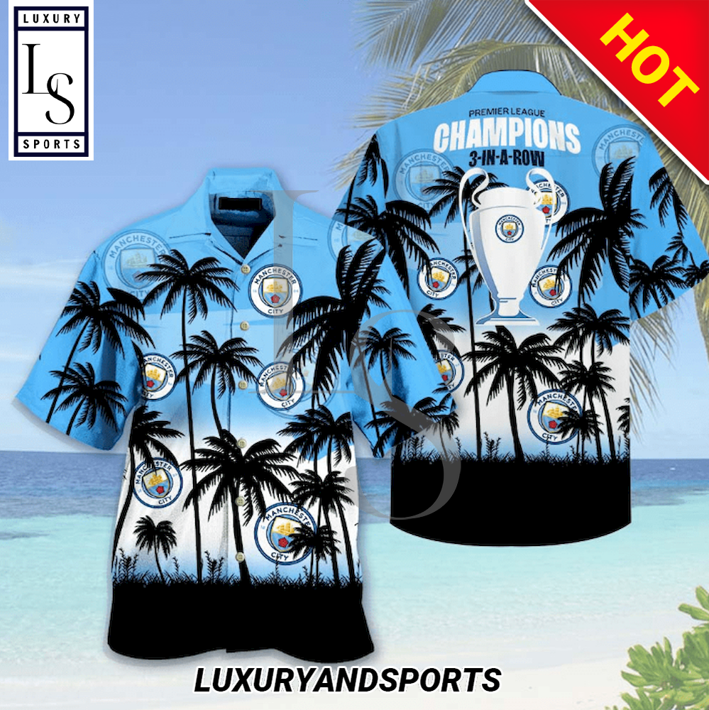 Manchester City Champions D Hawaiian Shirt
