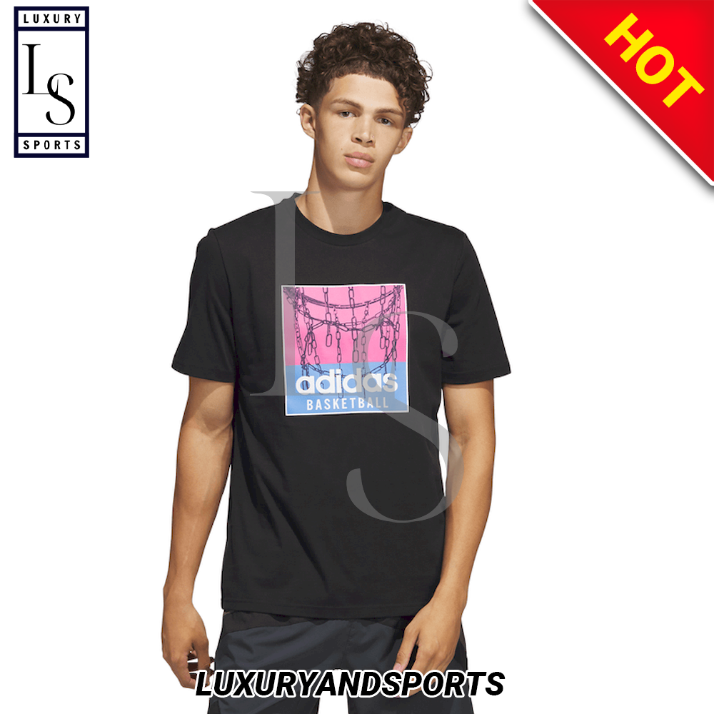 Playera Adidas Basquetbol Chain Net Hombre T Shirt ()