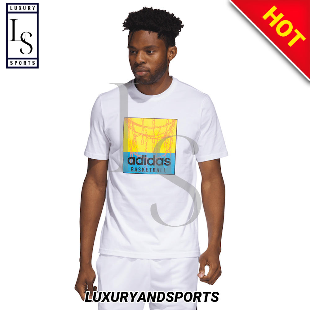 Playera Adidas Basquetbol Chain Net Hombre T Shirt