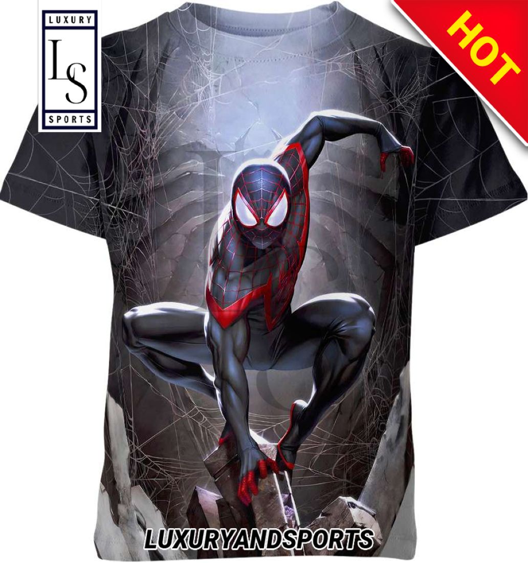 Spider Man Black Shirt D