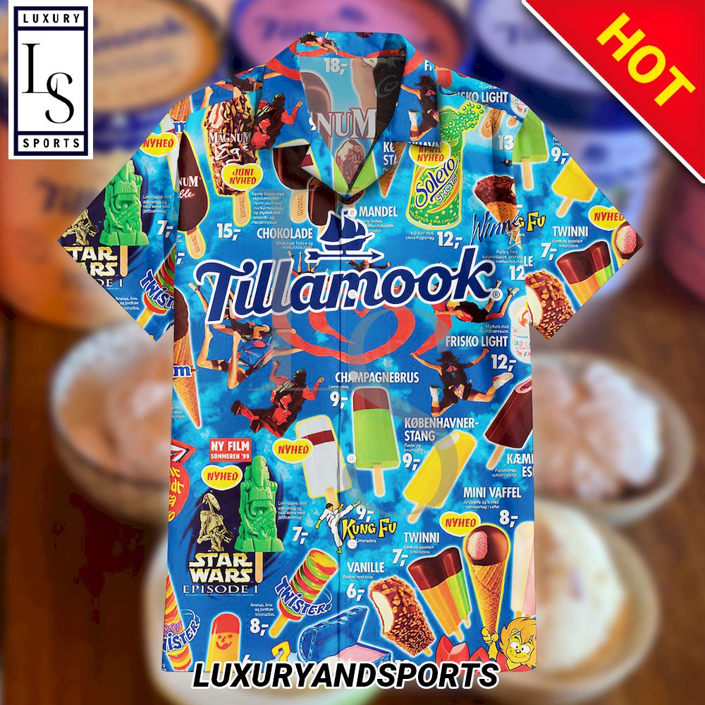 Tillamook Ice Cream Hawaiian Shirt ()