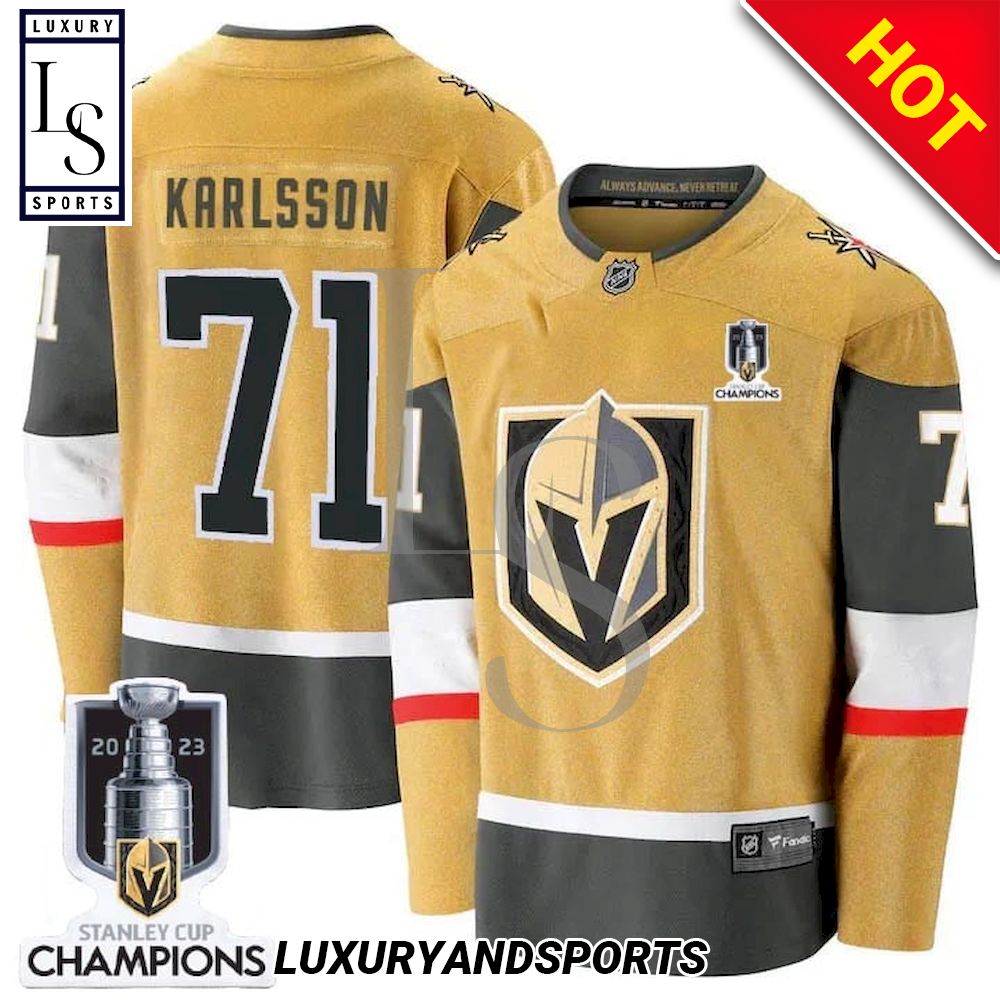 William Karlsson Vegas Golden Knights Stanley Cup Champions Gold Home Jersey